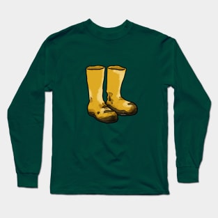 muddy garden boots Long Sleeve T-Shirt